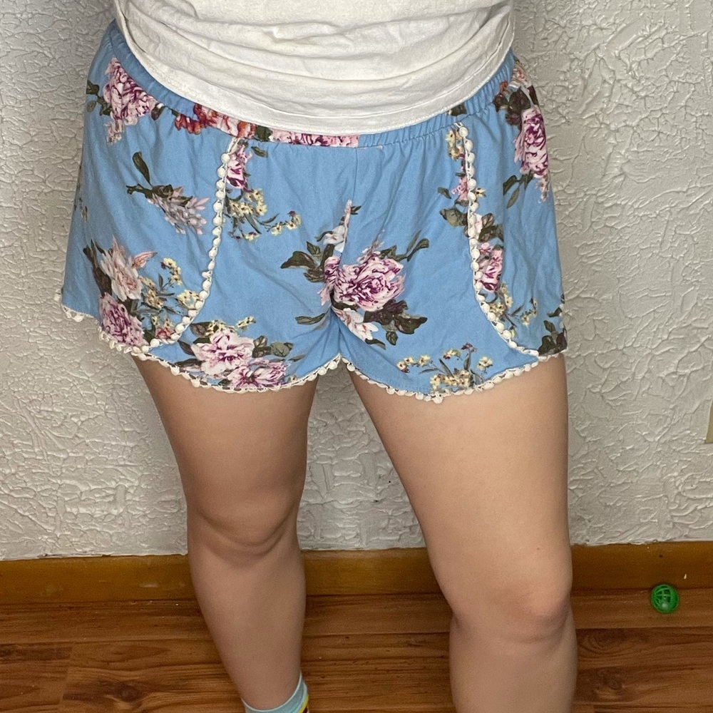 Floral dress shorts